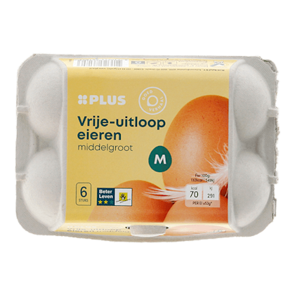 Vrije uitloop eieren Middelgroot