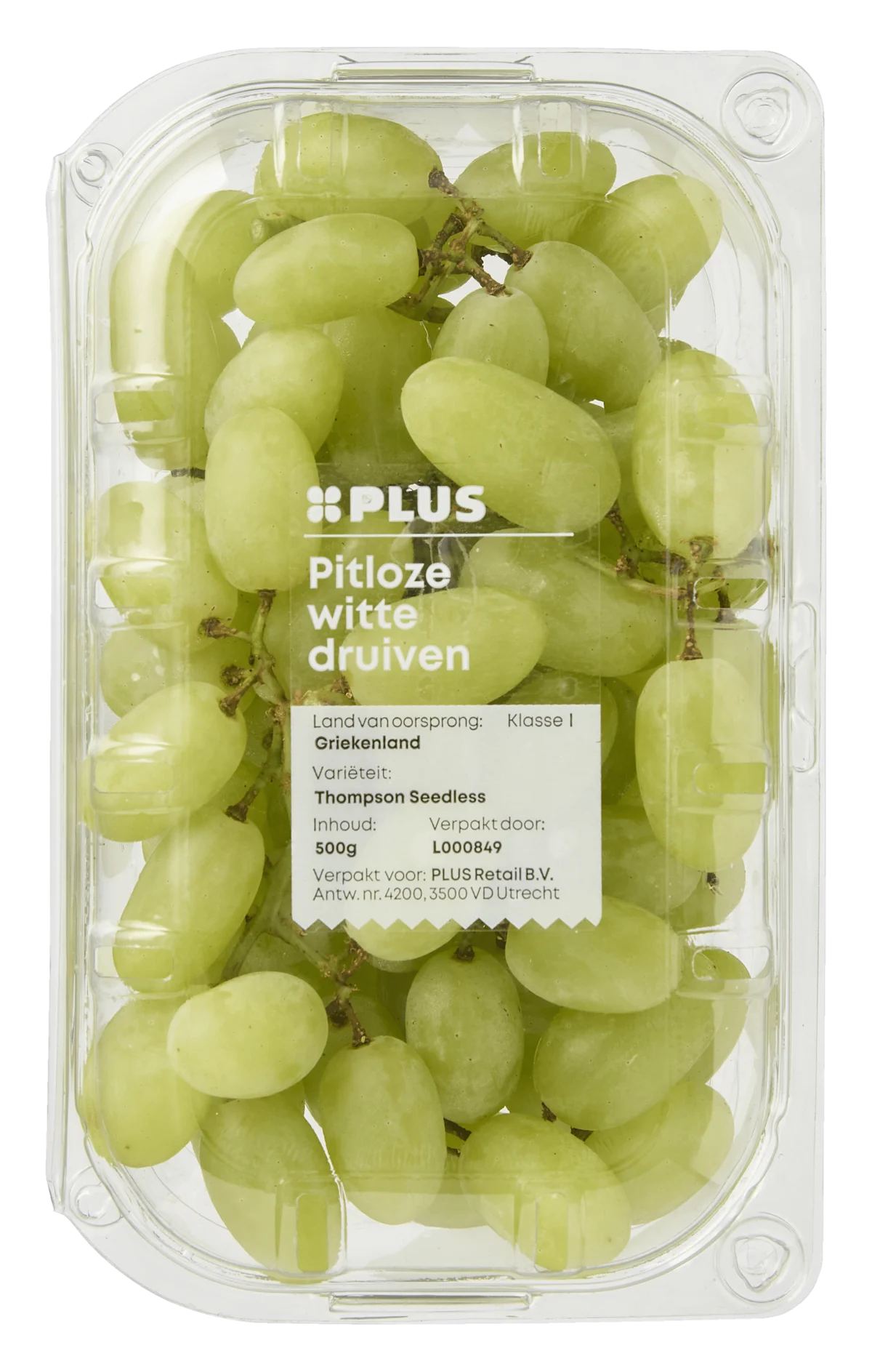 PLUS Druiven wit pitloos