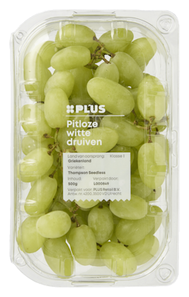 Druiven wit pitloos