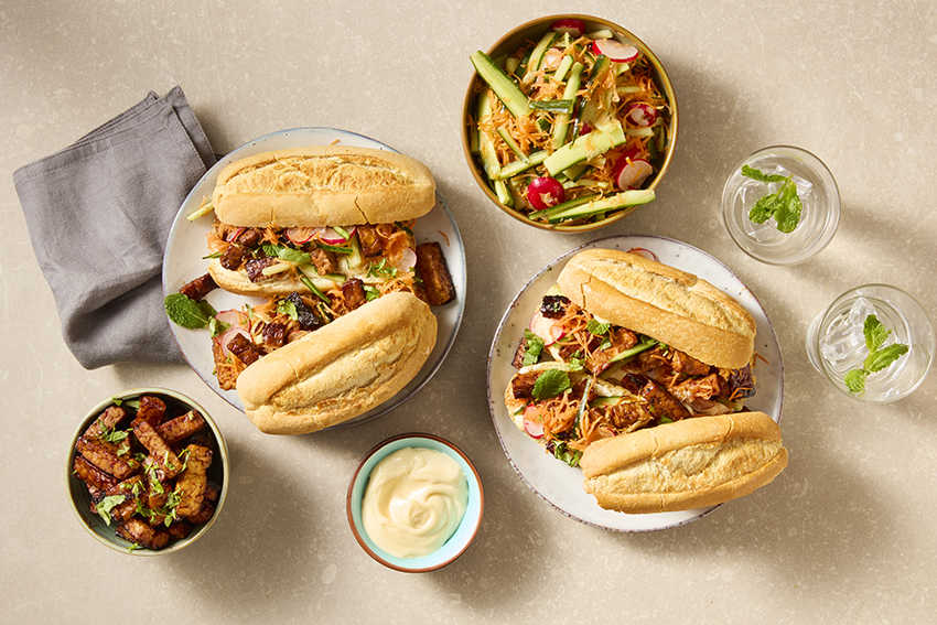 Vegan broodjes a la Bahn Mi