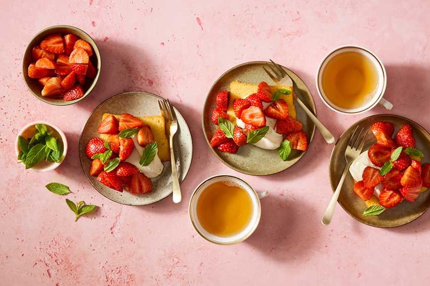 Aardbeien met balsamico en mascarpone