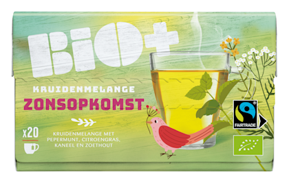 Thee kruidenmelange zonopkomst