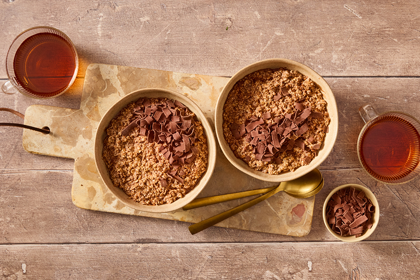 Overnight oats met vlokken