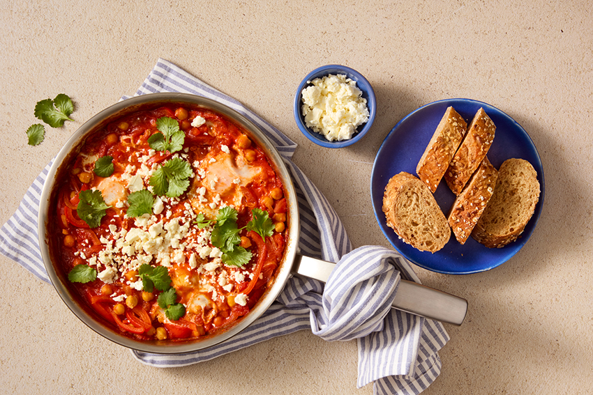 Eiwitrijke shakshuka