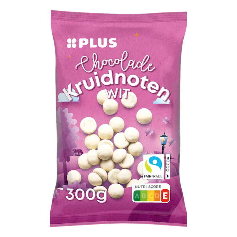PLUS Kruidnoten witte chocolade