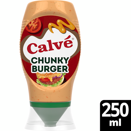 Snacksaus chunky burger
