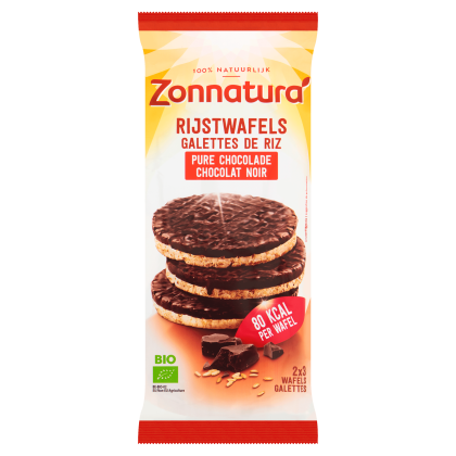 Rijstwafel pure chocolade bio