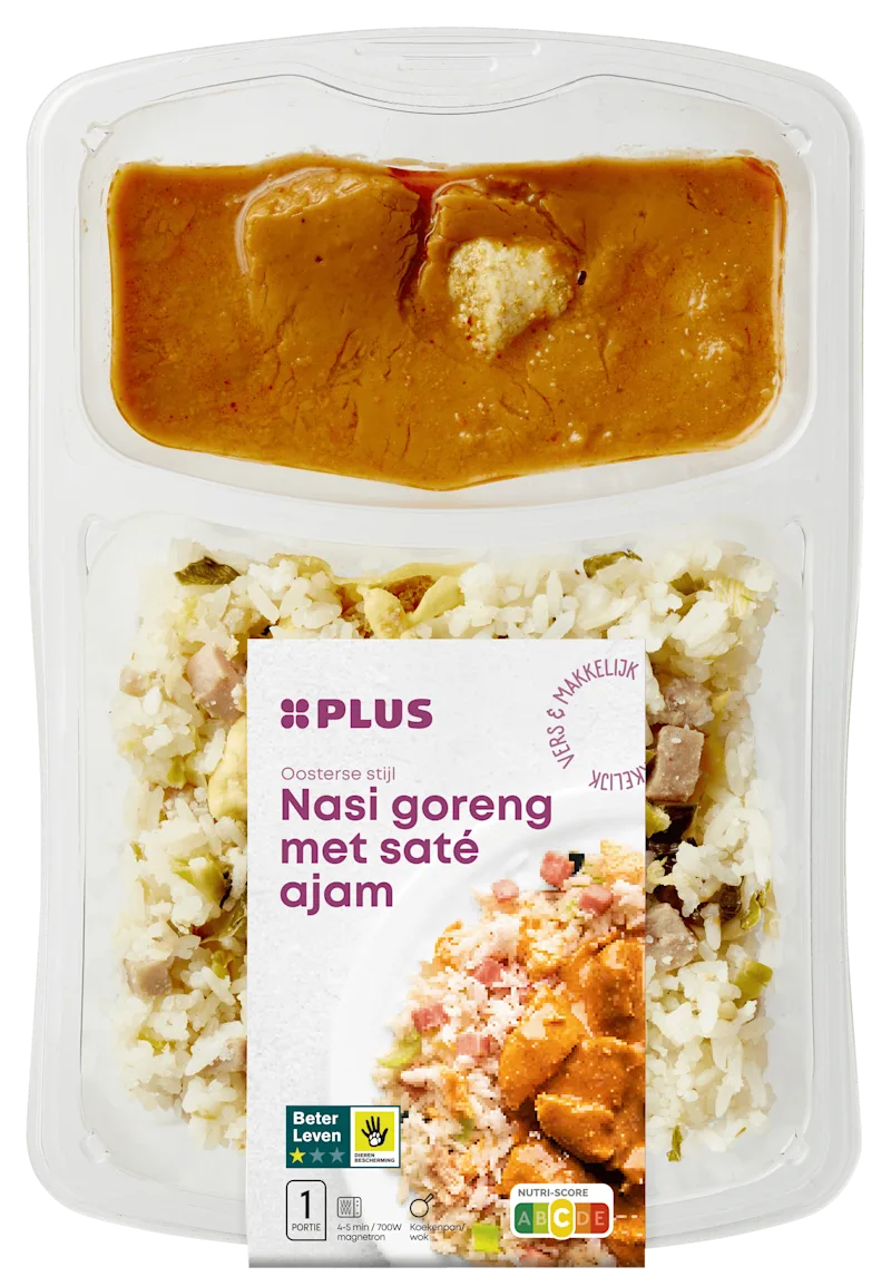 PLUS Nasi Goreng met Saté Ajam