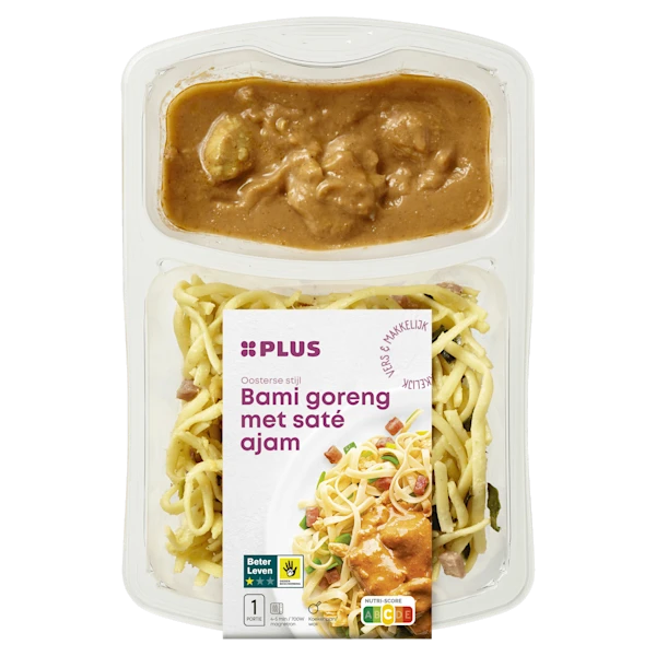 PLUS Bami Goreng met Saté Ajam