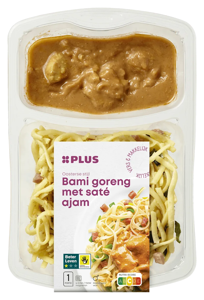 PLUS Bami Goreng met Saté Ajam