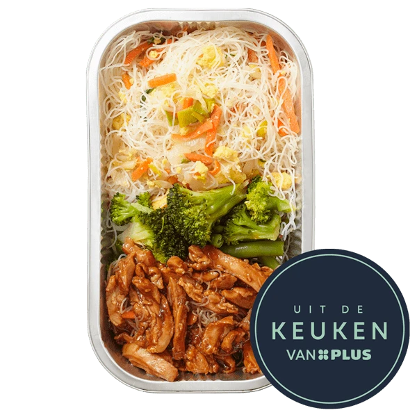 Uit de keuken van PLUS Kip Ketjap met mihoen & groenten
