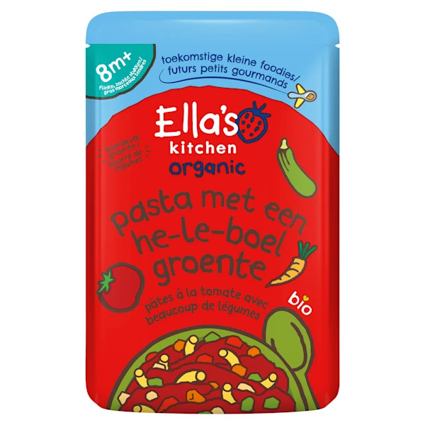 Ella's Kitchen Pasta met een heleboel groente 8m+