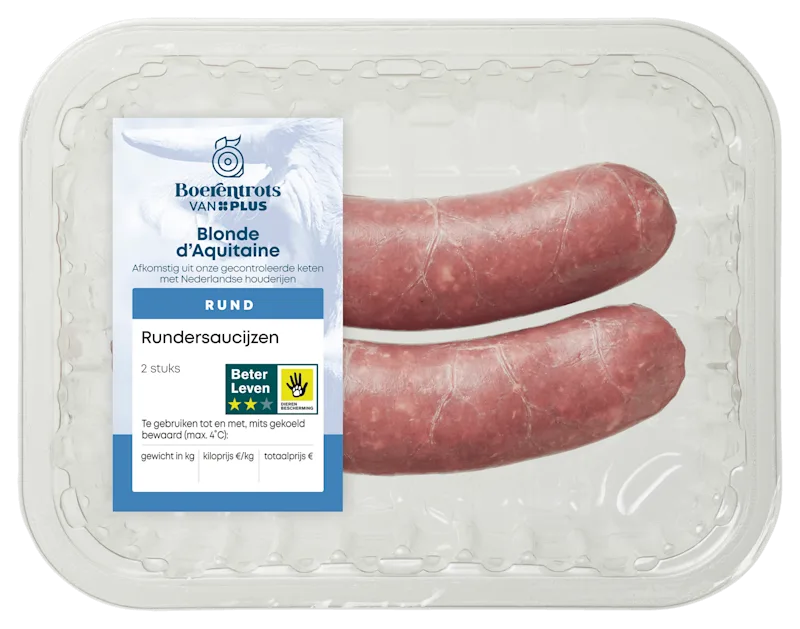 PLUS Boerentrots Rundersaucijzen 2 stuks