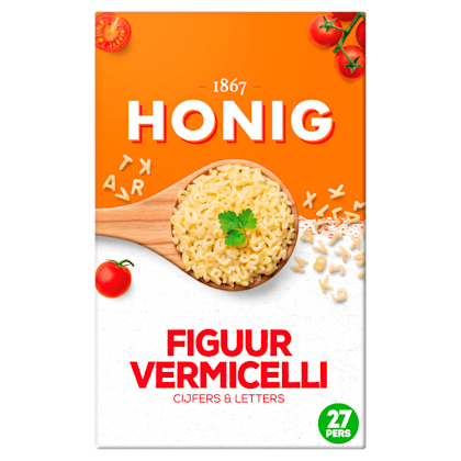 Figuurvermicelli cijfers en letters