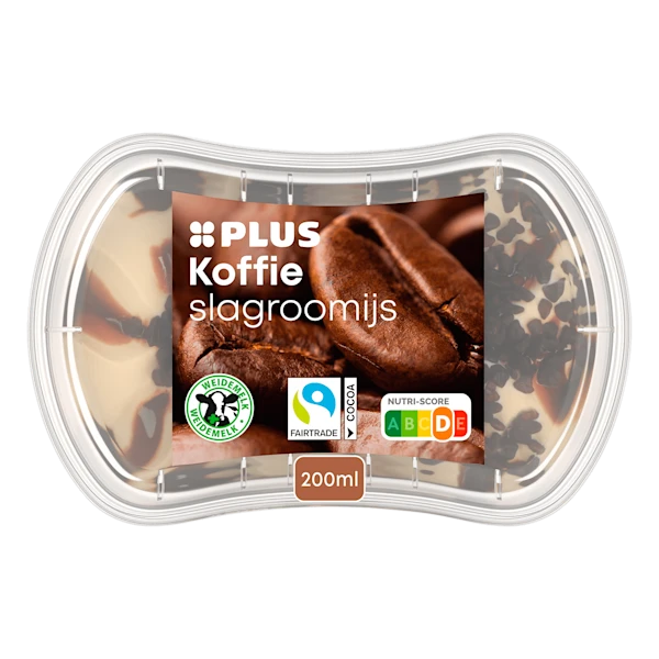 PLUS Kleintje slagroomijs Koffie