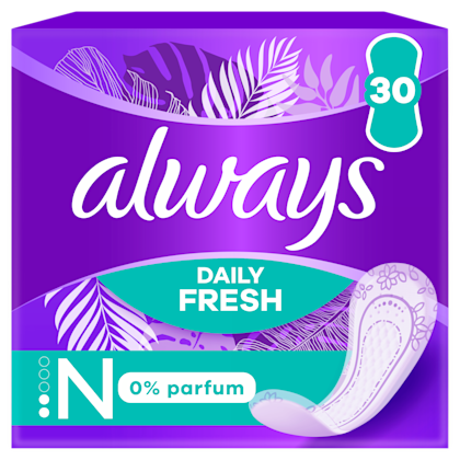 inlegkruisjes fresh normal 0% perfume