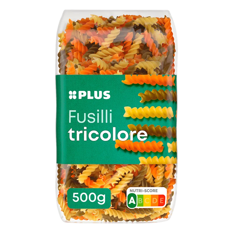 PLUS Fusilli tricolore