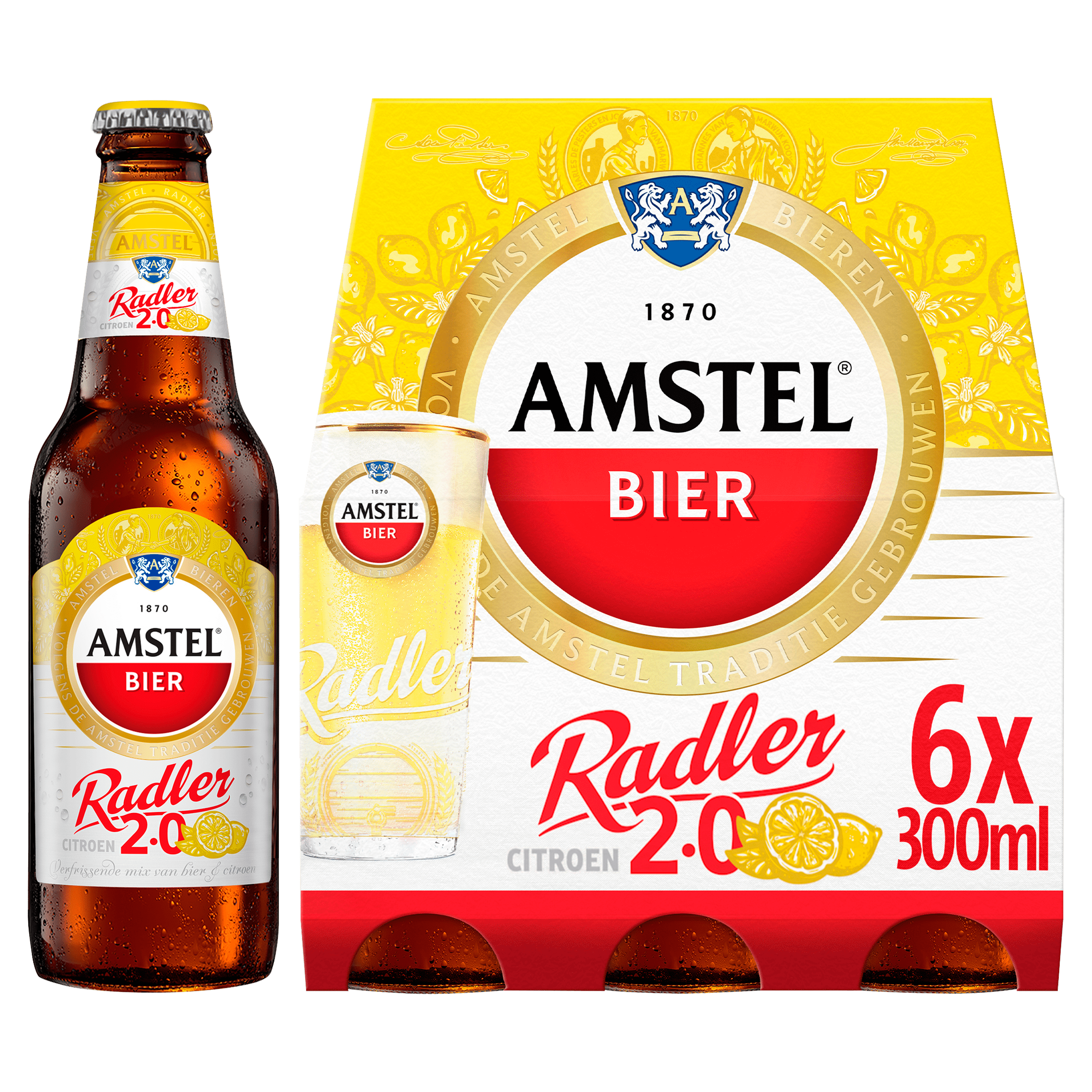 Amstel Radler Bier Citroen Fles Per Set 1800 Ml