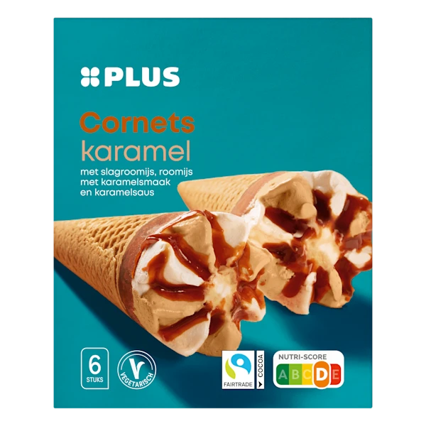 PLUS Cornets karamel