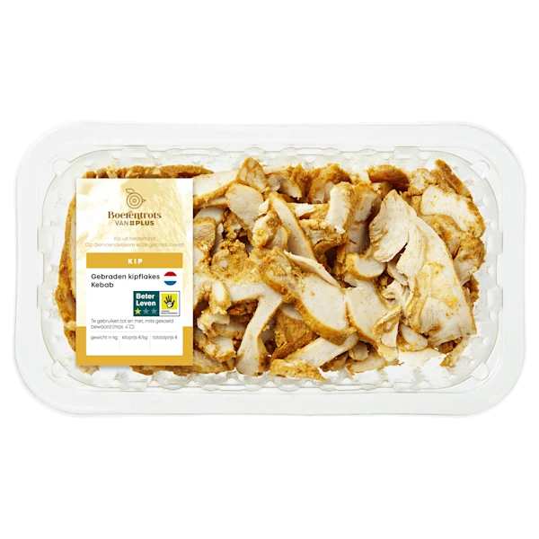 PLUS Boerentrots Gebraden kipflakes kebab