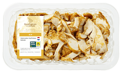 Gebraden kipflakes kebab