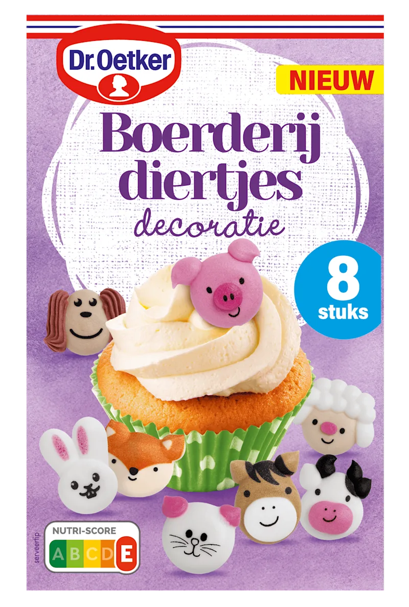Dr. Oetker Boerderijdiertjes decoratie
