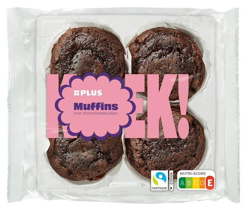 PLUS Muffins choco Fairtrade
