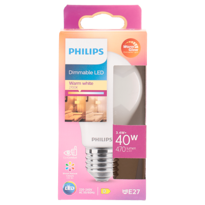 Philip LED 40W peer E27 mat dimbaar