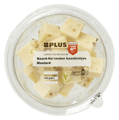 N-Hollands Kaasblokjes Mosterd