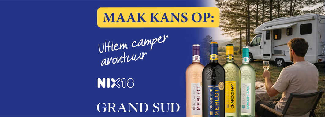 Grand Sud wijn met "Maak kans op: Ultiem camper avontuur"