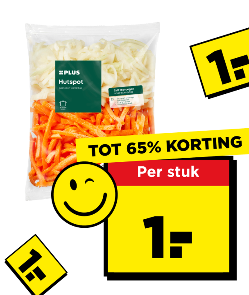 PLUS Stamppotgroente en aardappels