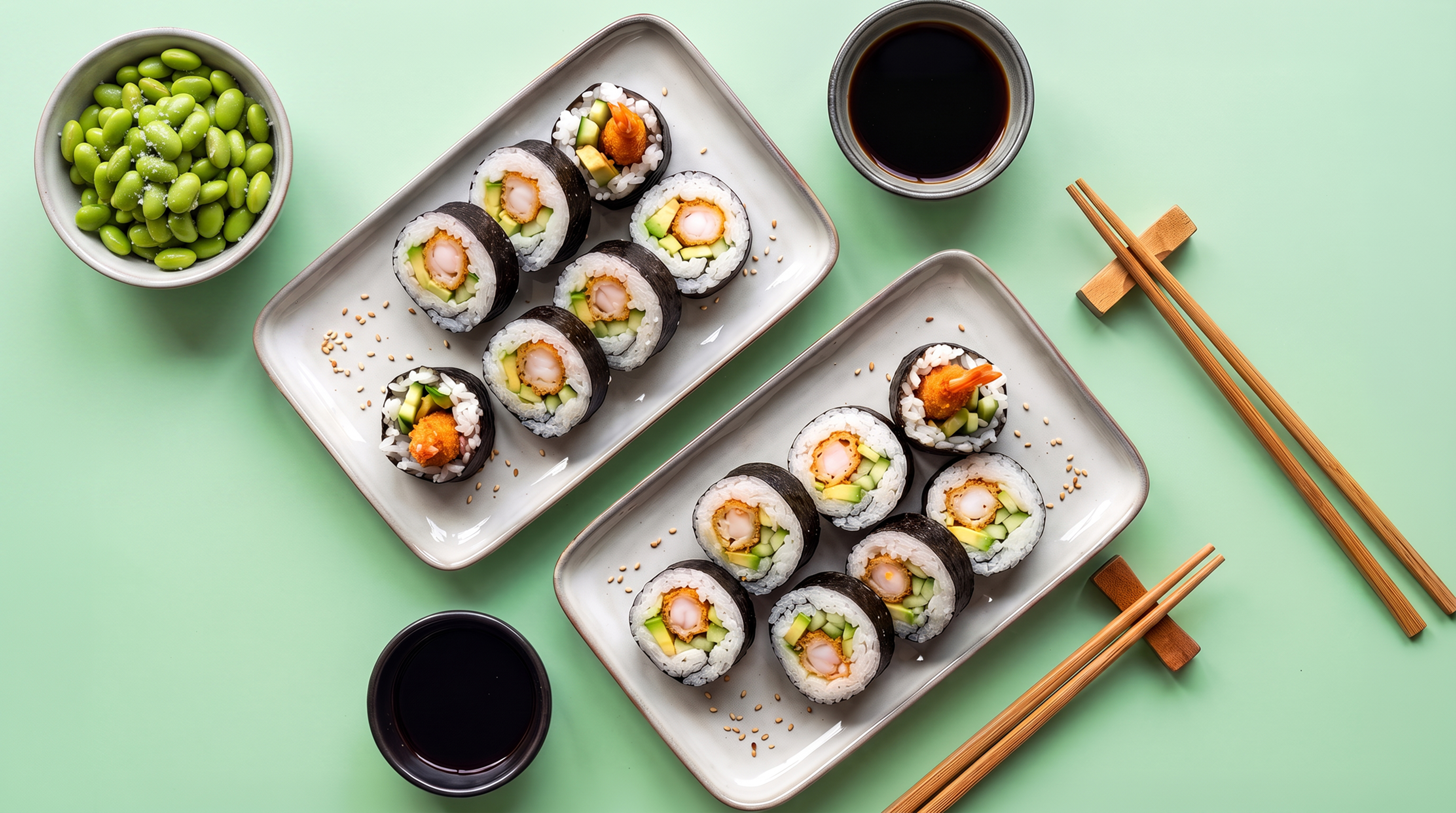 Ebi tempura sushi  
