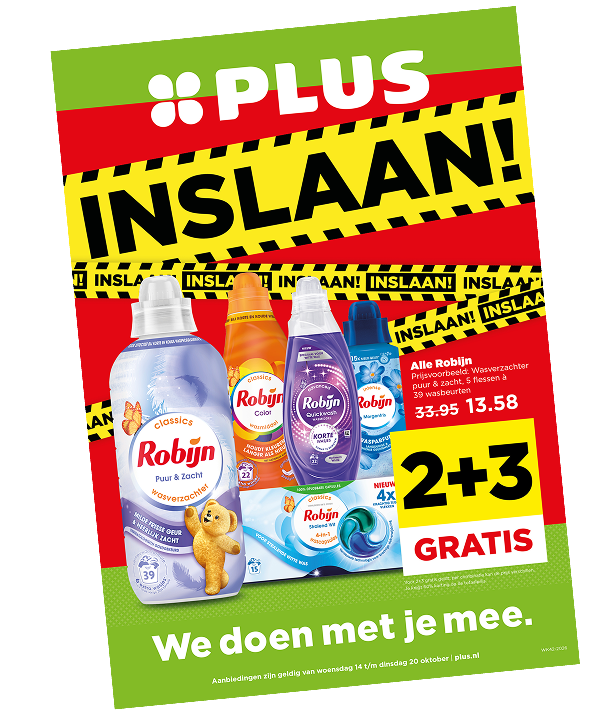 Inslaan aanbiedingen van PLUS.