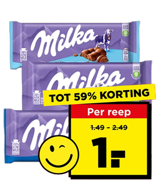 Milkarepen voor 1 euro per stuk