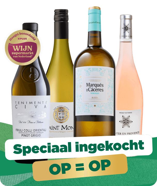 Topwijnen, speciaal ingekocht en OP=OP.