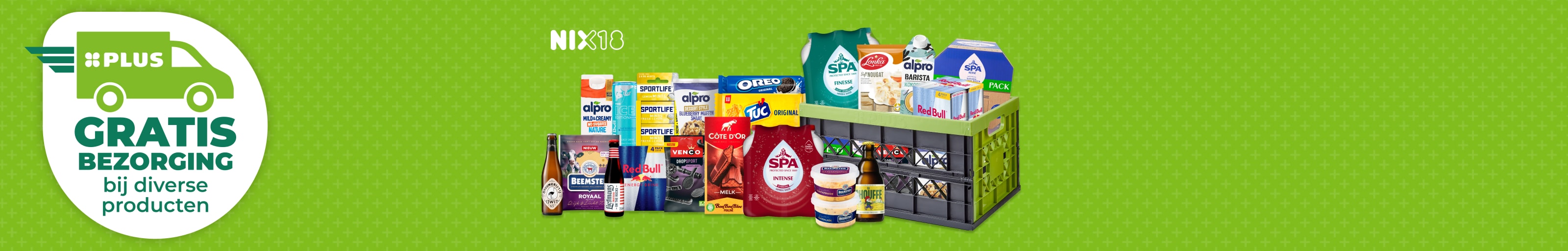 Gratis bezorging bij aankoop van diverse artikelen.