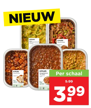 Nieuwe producten bij PLUS.