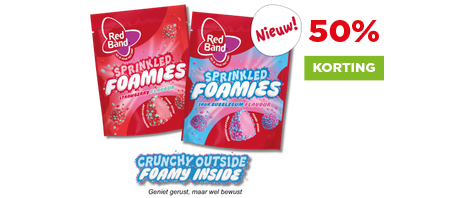 Nieuw: Redband sprinkled foamies