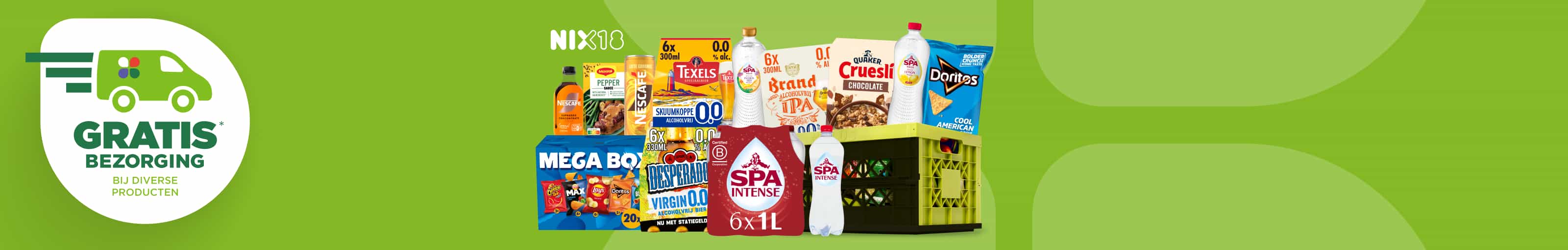 Gratis bezorging op verschillende producten
