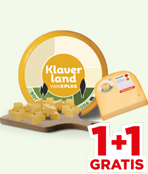 Klaverland kaas, 1+1 GRATIS.