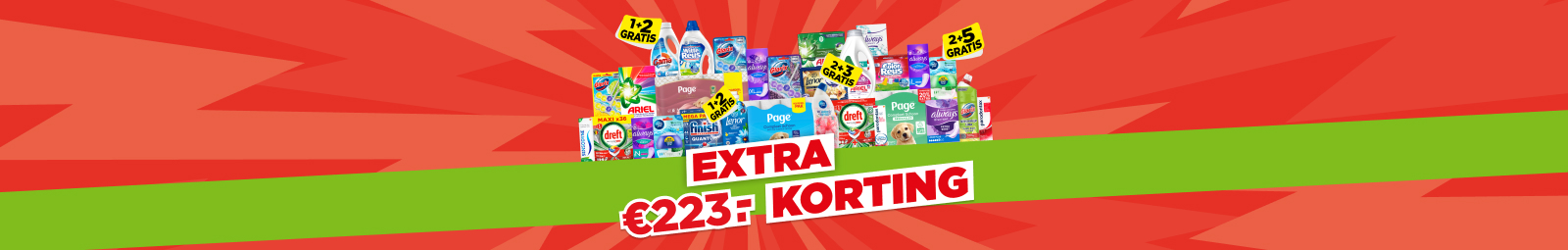 Aanbiedingen van deze week bij PLUS met 223 euro extra korting.