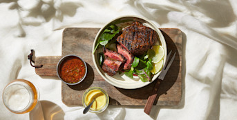 Geroosterde Spicy Bavette in Jamaican Jerk marinade