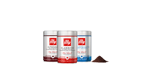 Illy gemalen koffie