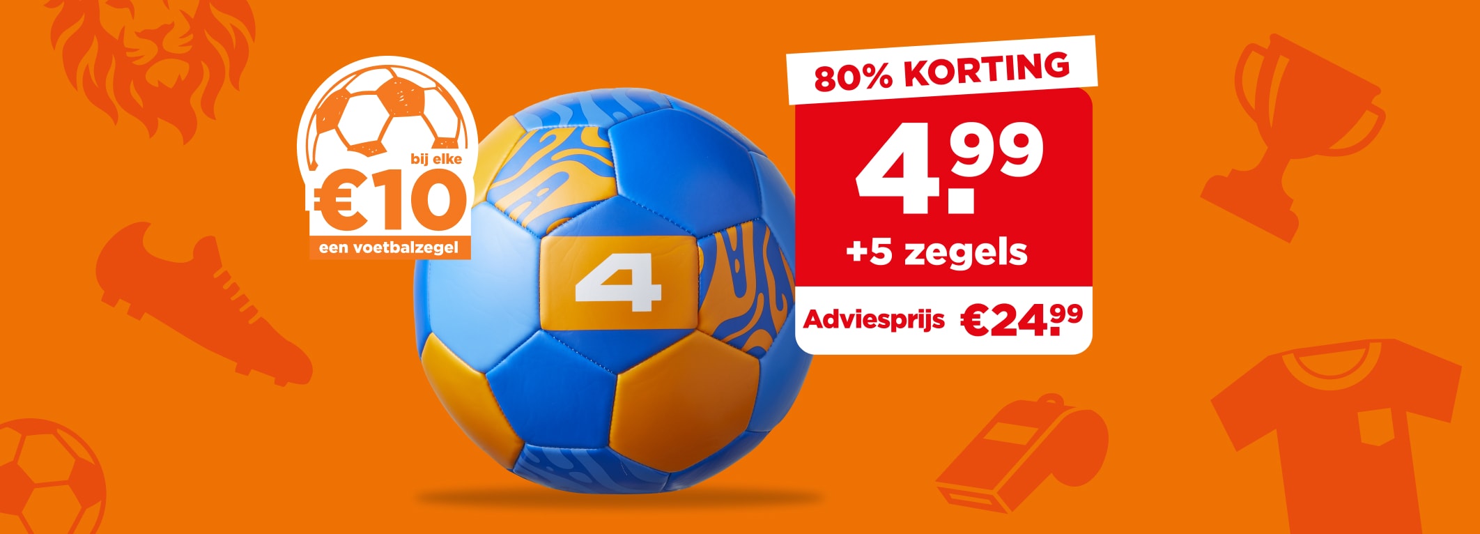 Voetbal van WK-spaaractie