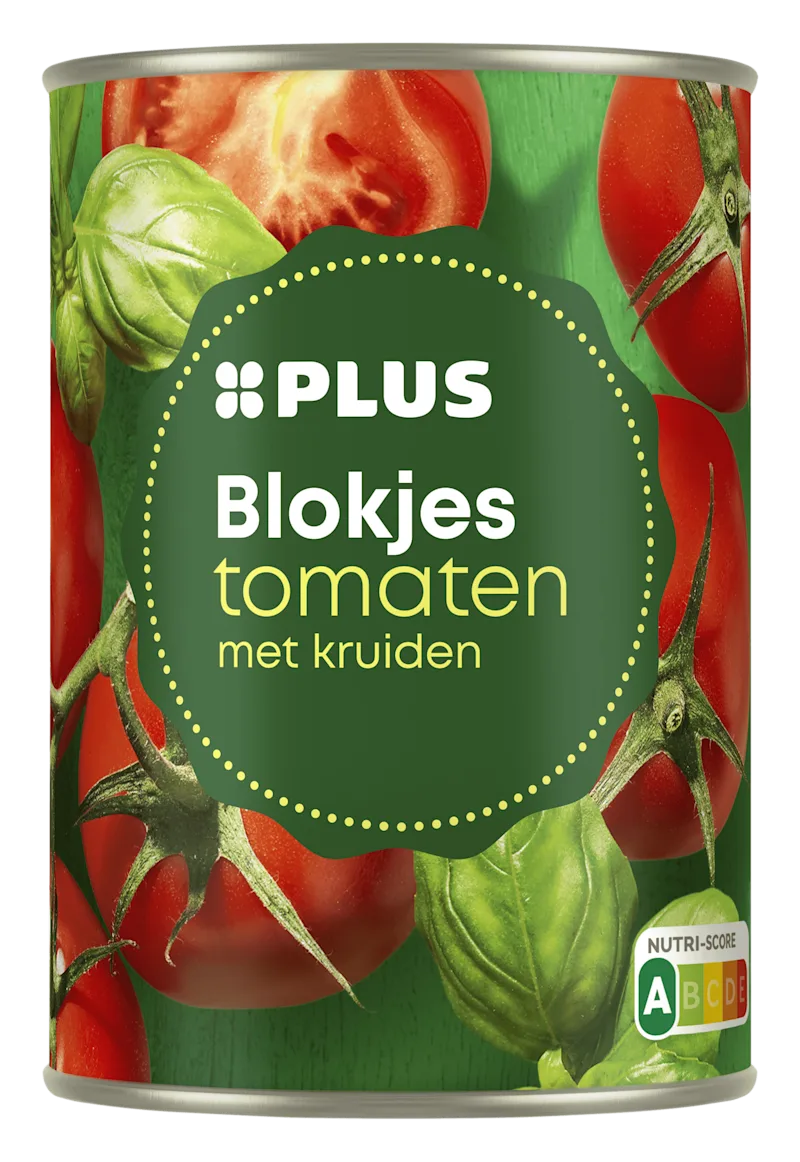 PLUS Tomatenblokjes met kruiden