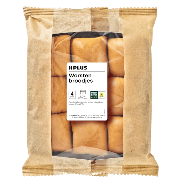 PLUS Worstenbroodjes mini