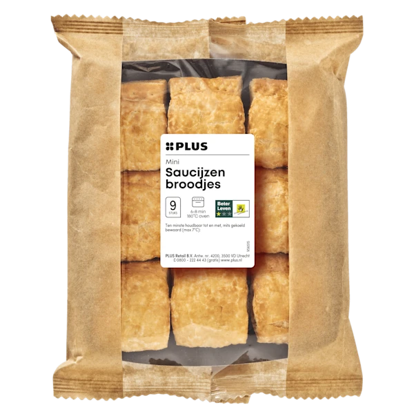 PLUS Saucijzenbroodjes mini