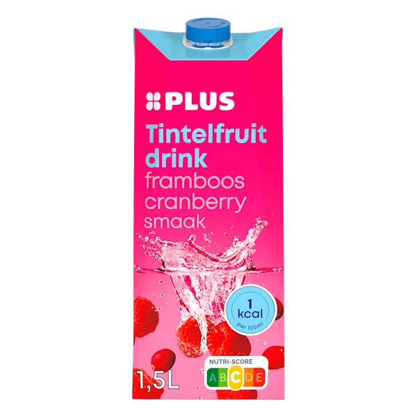PLUS Tintelfruit 1kcal framboos cranberry