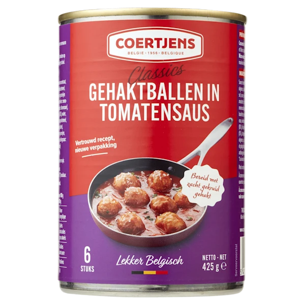 Coertjens Gehaktballen in tomatensaus