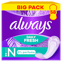 Always Inlegkruisjes fresh normal 0% perfume